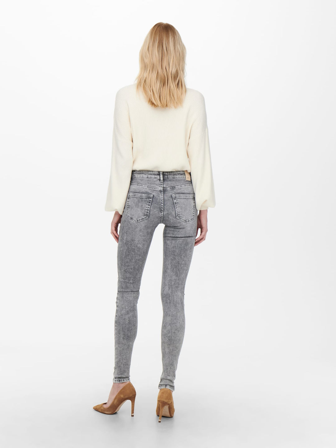 Only skinny fit jeans grey denim – dames - L30