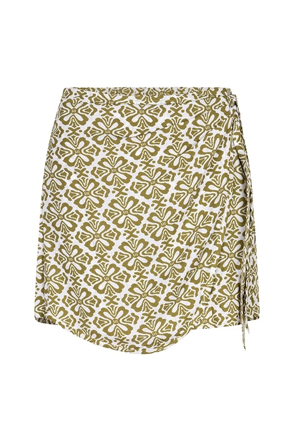 Lofty Manner QC40 skort Paola – dames skort - Groen Dessin