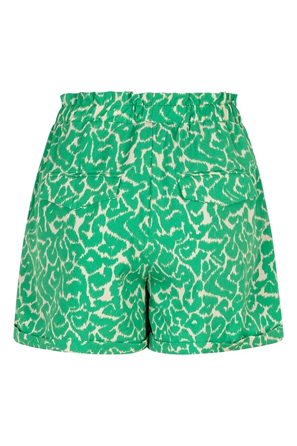 Lofty Manner QD32.1 - Short Sade – dames short - Groen Dessin
