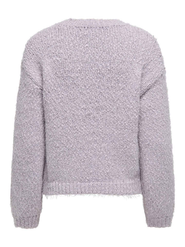 Only ONLBEA LS O-NECK CC KNT trui lila – dames