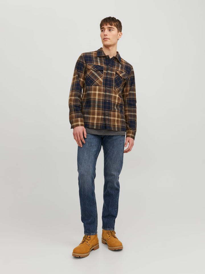 Jack & Jones JJIMIKE tapered fit jeans – heren - Blue Denim - L32