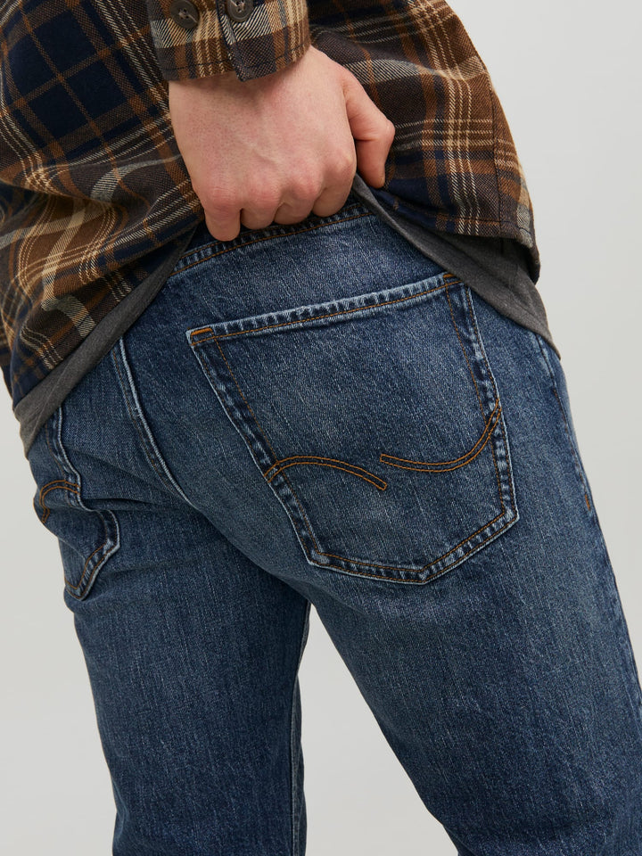 Jack & Jones JJIMIKE tapered fit jeans blauw – heren - Blue Denim - L34
