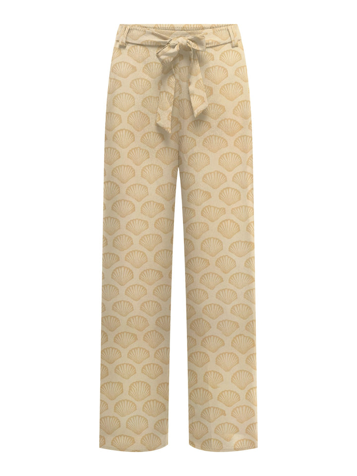 Only 15264446 Nova lange broek dames zand dessin