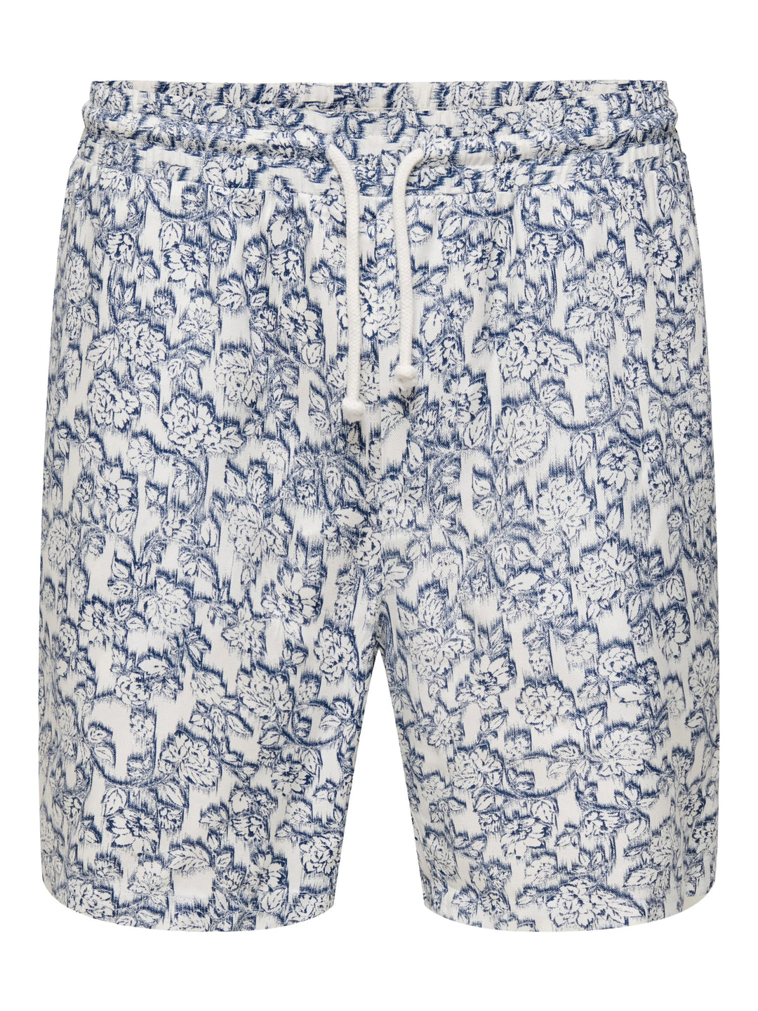 ONLY & SONS ONSTEL DASH LIFE REG AOP SHORTS – heren - Wit Dessin