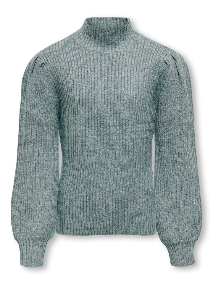 Kids Only KOGKATIA L/S Highneck Pullover – meisjes trui groen melee