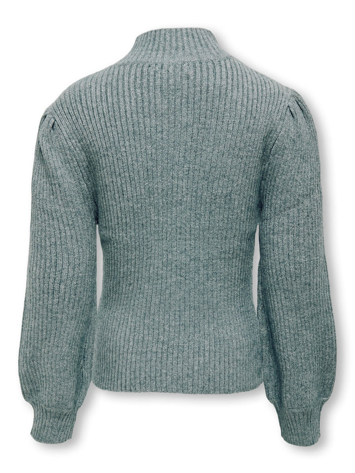 Kids Only KOGKATIA L/S Highneck Pullover – meisjes trui groen melee