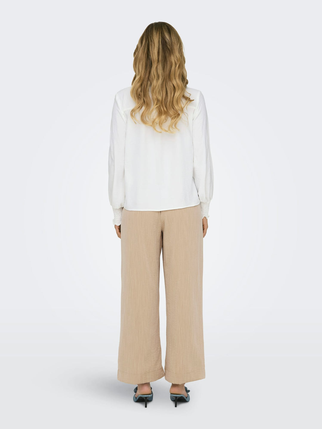 Only Mette blouse off-white – dames top