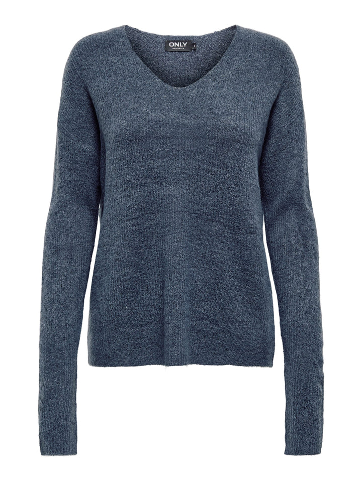 Only 15204588 Camilla trui dames rafblauw