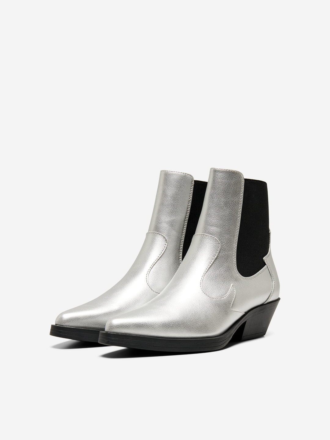 Only Bronco laarzen zilverkleurig – dames
