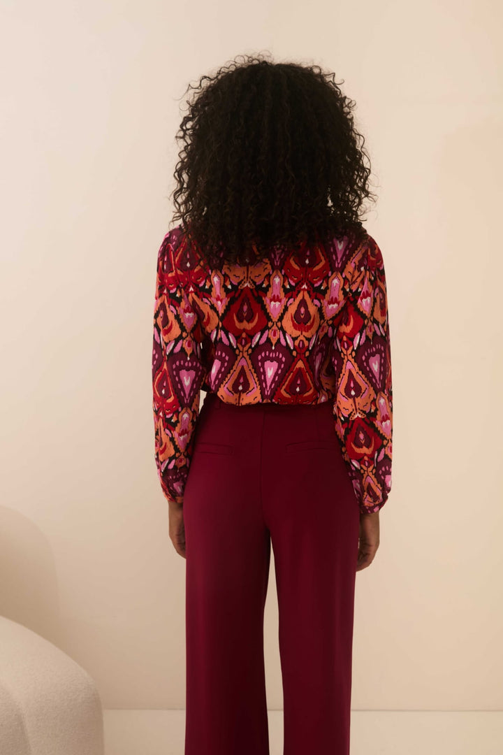 Lofty Manner PI01 - Blouse Livie rood dessin – dames