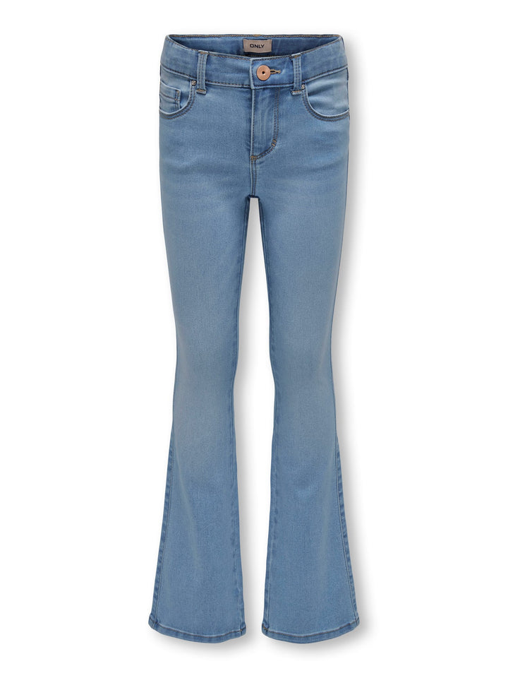 kids only flared fit jeans blauw denim – meisjes - Blue Denim