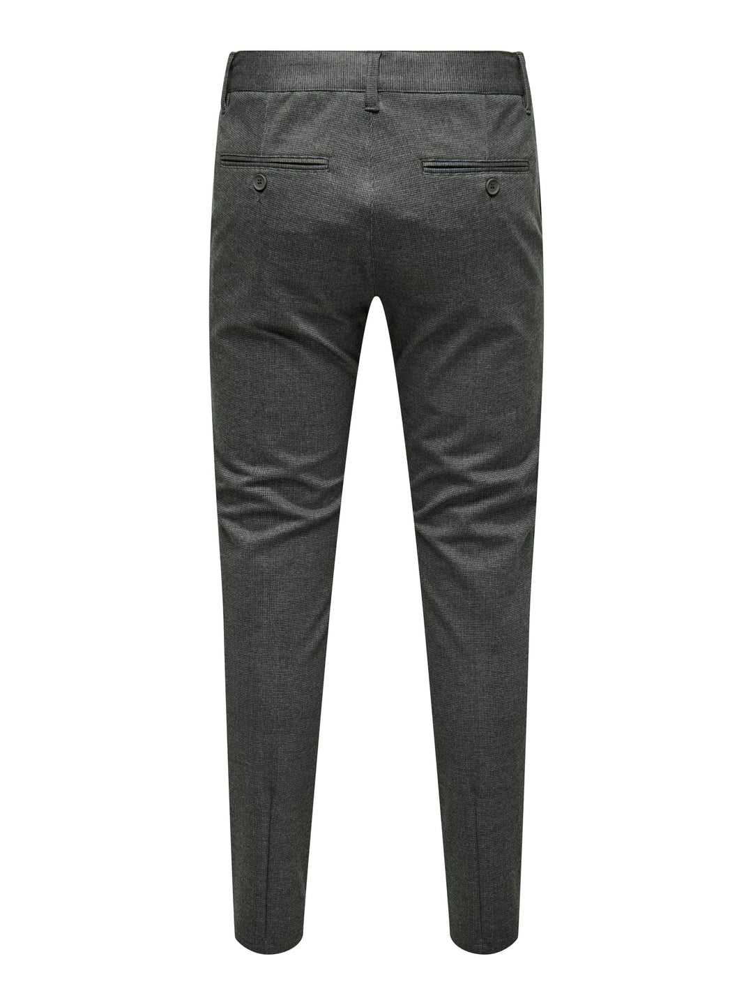 ONLY & SONS ONSMARK SLIM CHECK broek grijs dessin – heren - L34