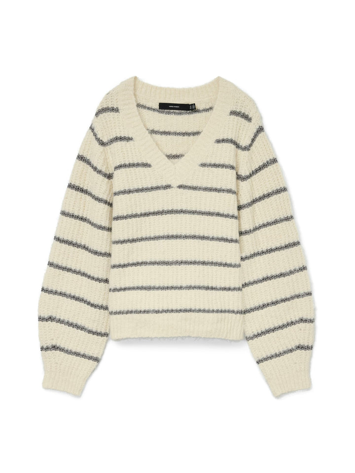 VERO MODA 10331581 awesome trui dames – ecru dessin