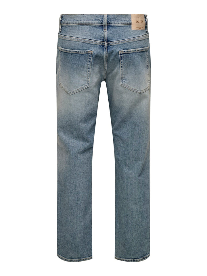 ONLY & SONS 22033816 Edge jeans regular fit – heren - Blue Denim - L32