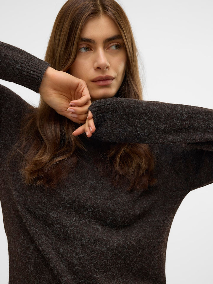 VERO MODA Doffy trui bruin melee – dames