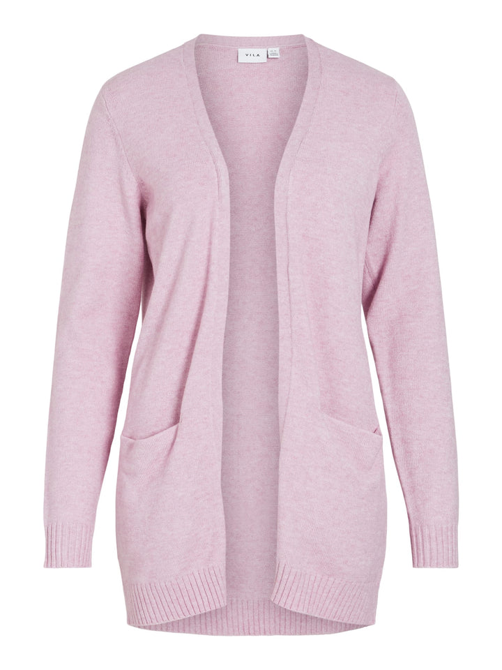 Vila VIRIL Open L/S Knit Cardigan lila – dames vest