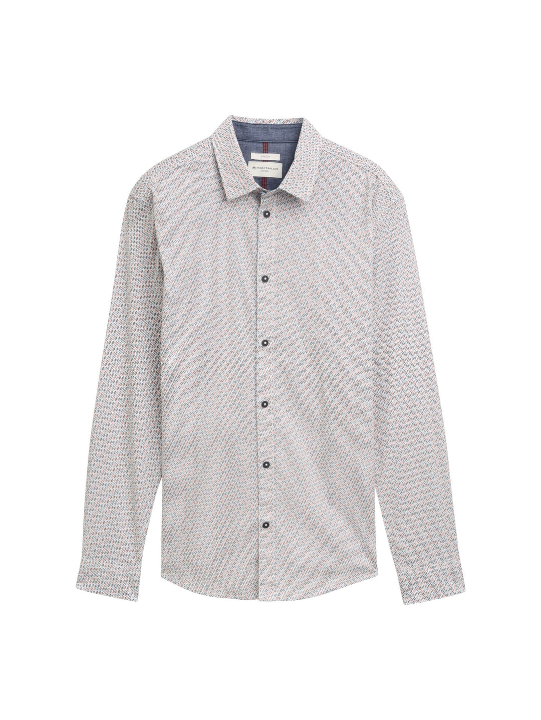 Tom Tailor 1045935 overhemd l/m ecru dessin – heren