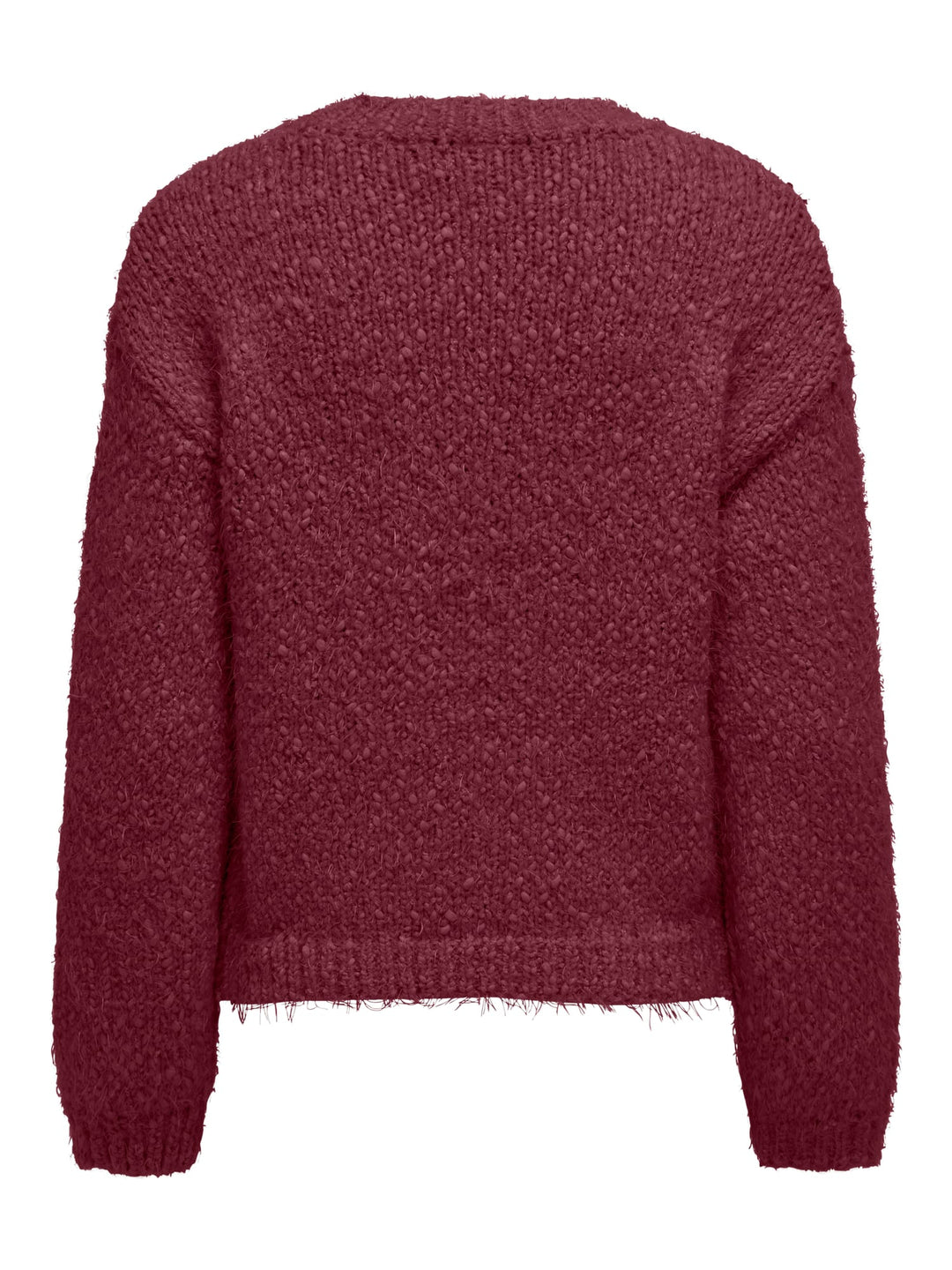 Only gebreide pullover wijnrood – dames