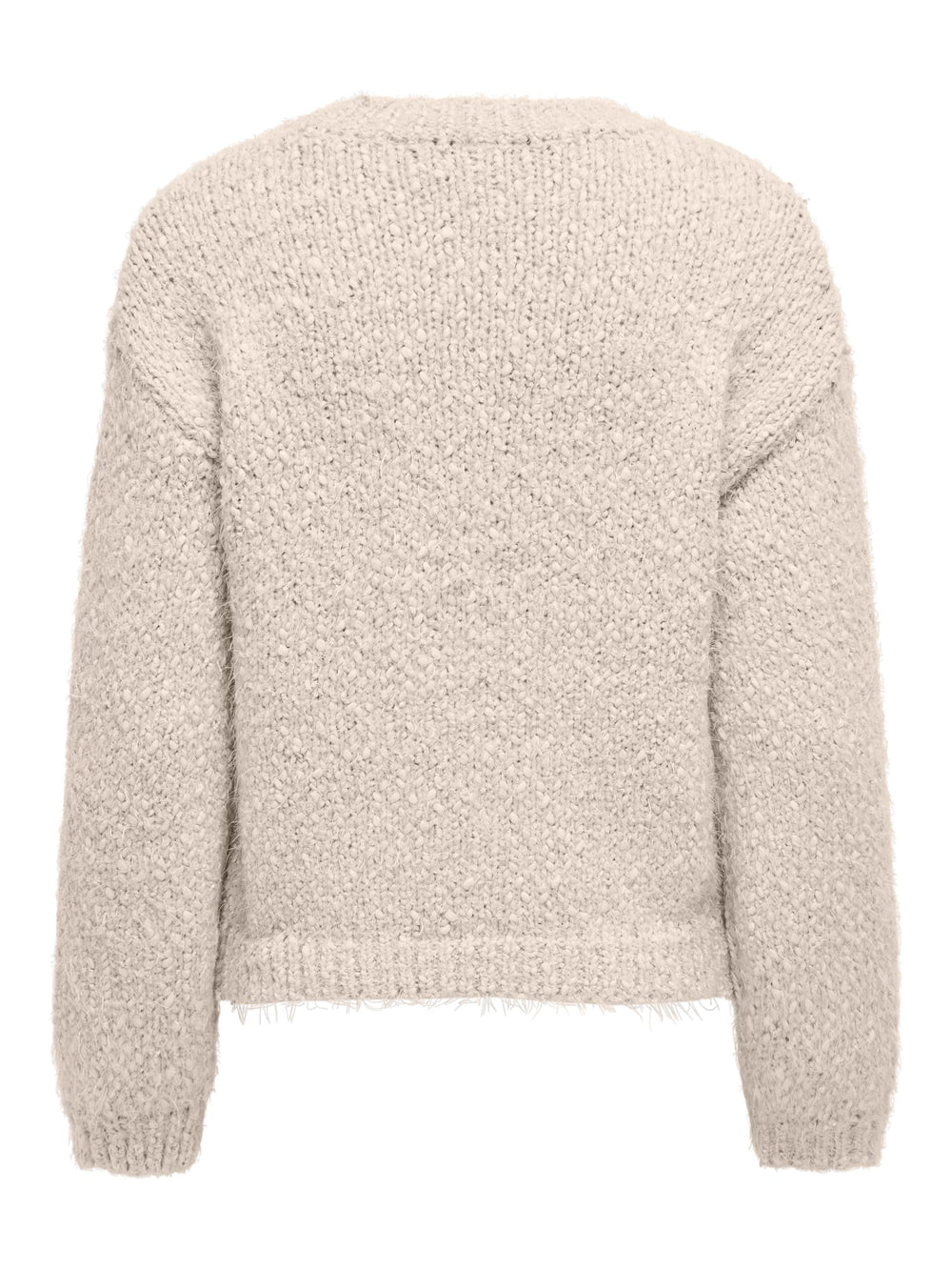 Only ONLBEA LS O-NECK CC KNT trui beige – dames