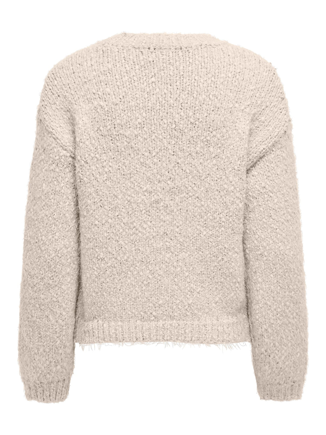 Only ONLBEA LS O-NECK CC KNT trui beige – dames