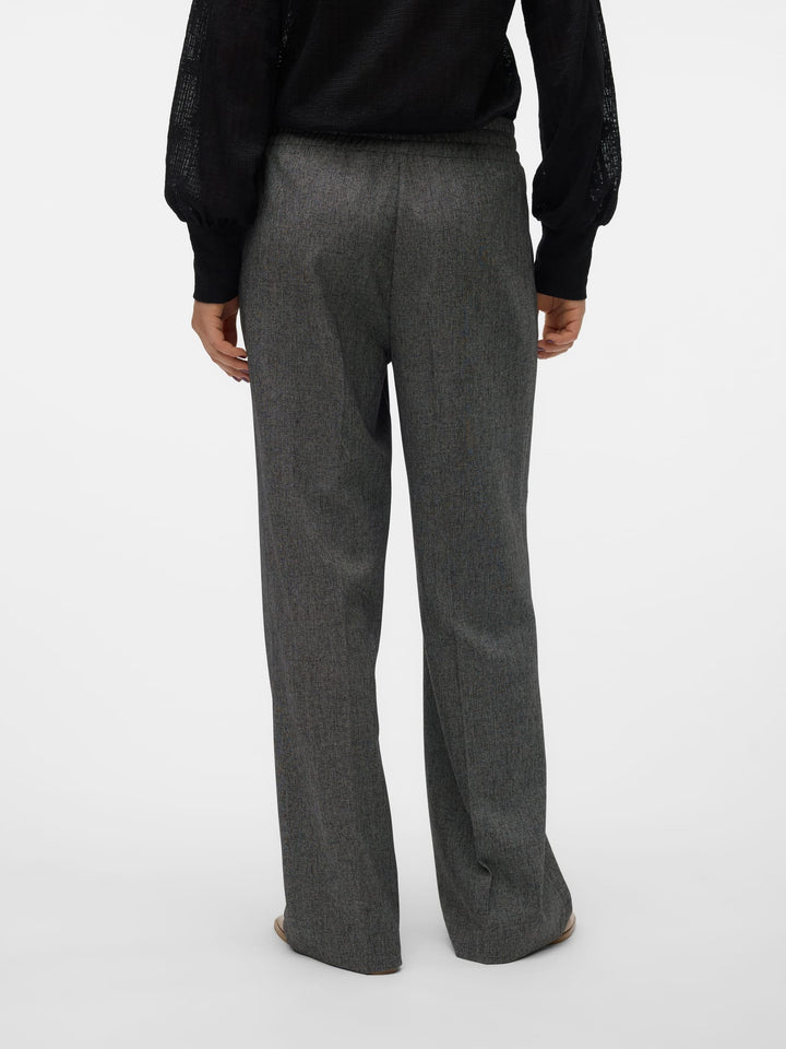 VERO MODA VMANNI MW WIDE PULL UP PANT antraciet – dames - L34