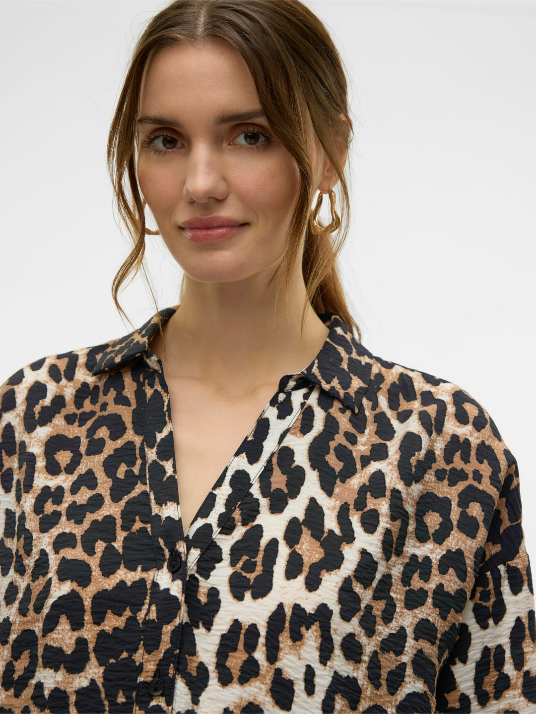 VERO MODA 10315150 josie blouse l/m zwart dessin