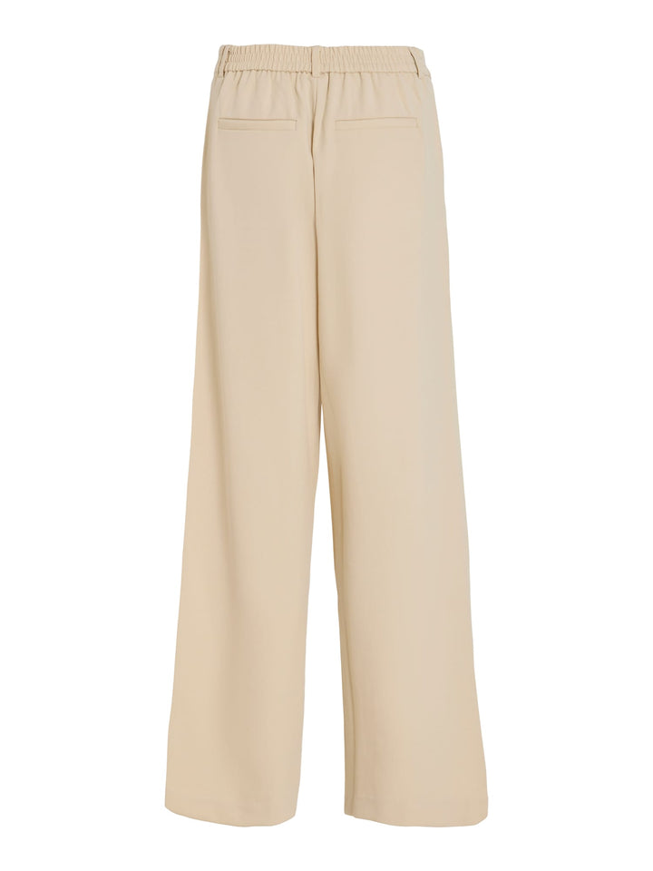 Vila VIVARONE HW WIDE PANT zand – dames lange broek