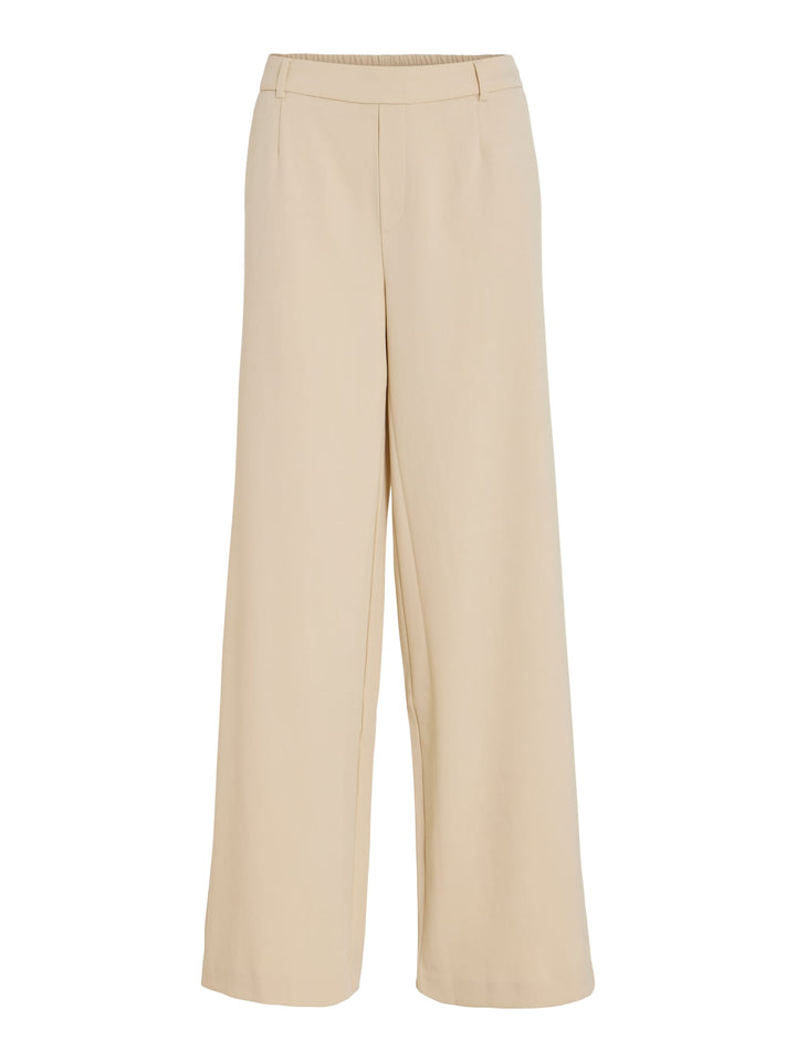 Vila VIVARONE HW WIDE PANT zand – dames lange broek