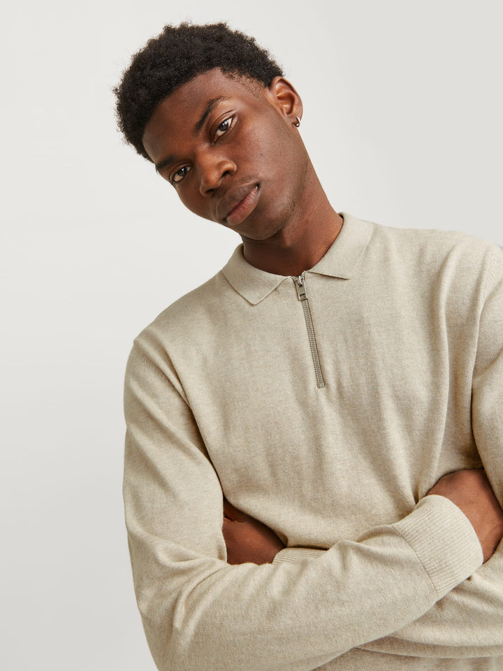 Jack & Jones 12268210 Emil trui beige – heren