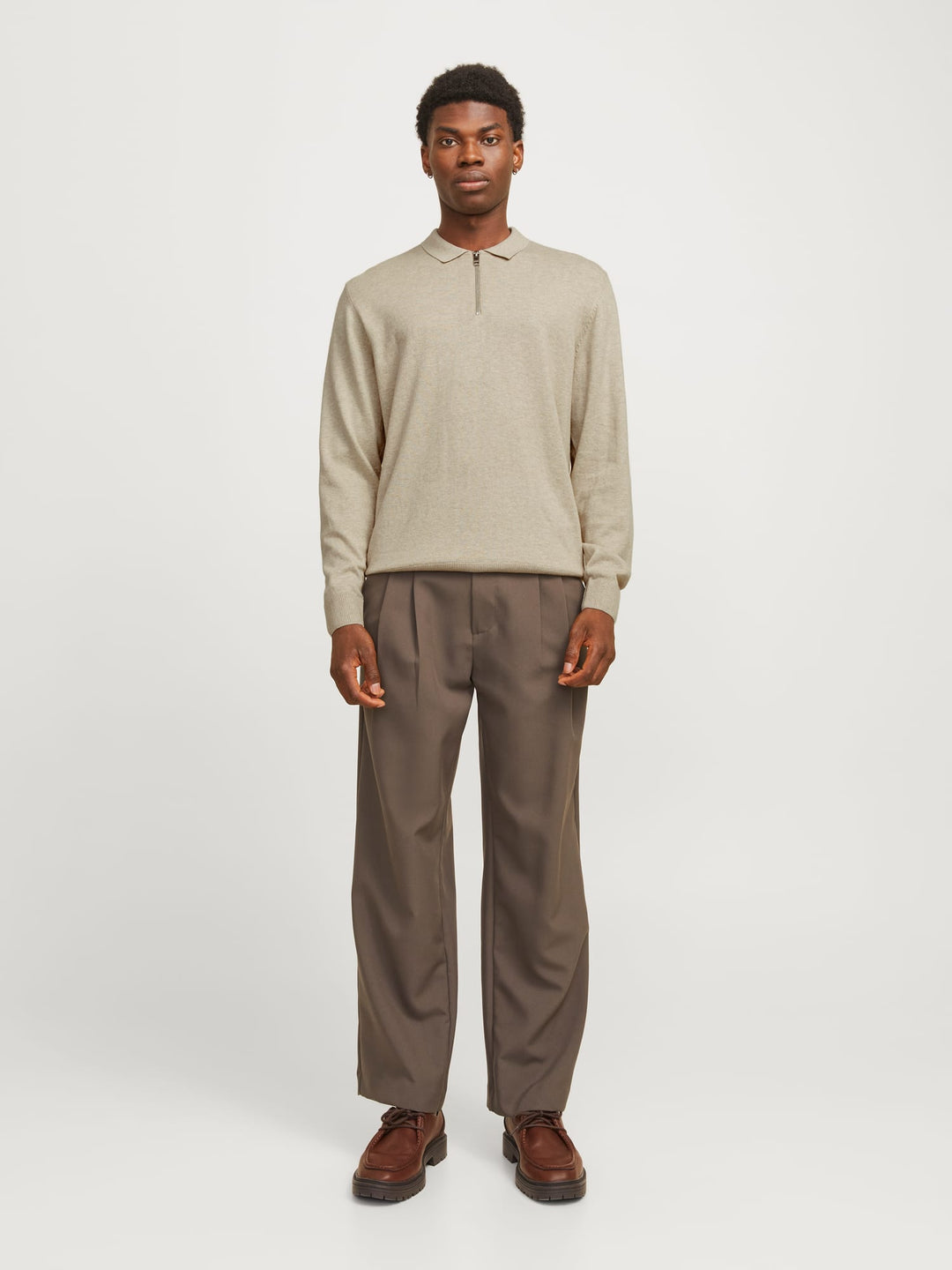 Jack & Jones 12268210 Emil trui beige – heren