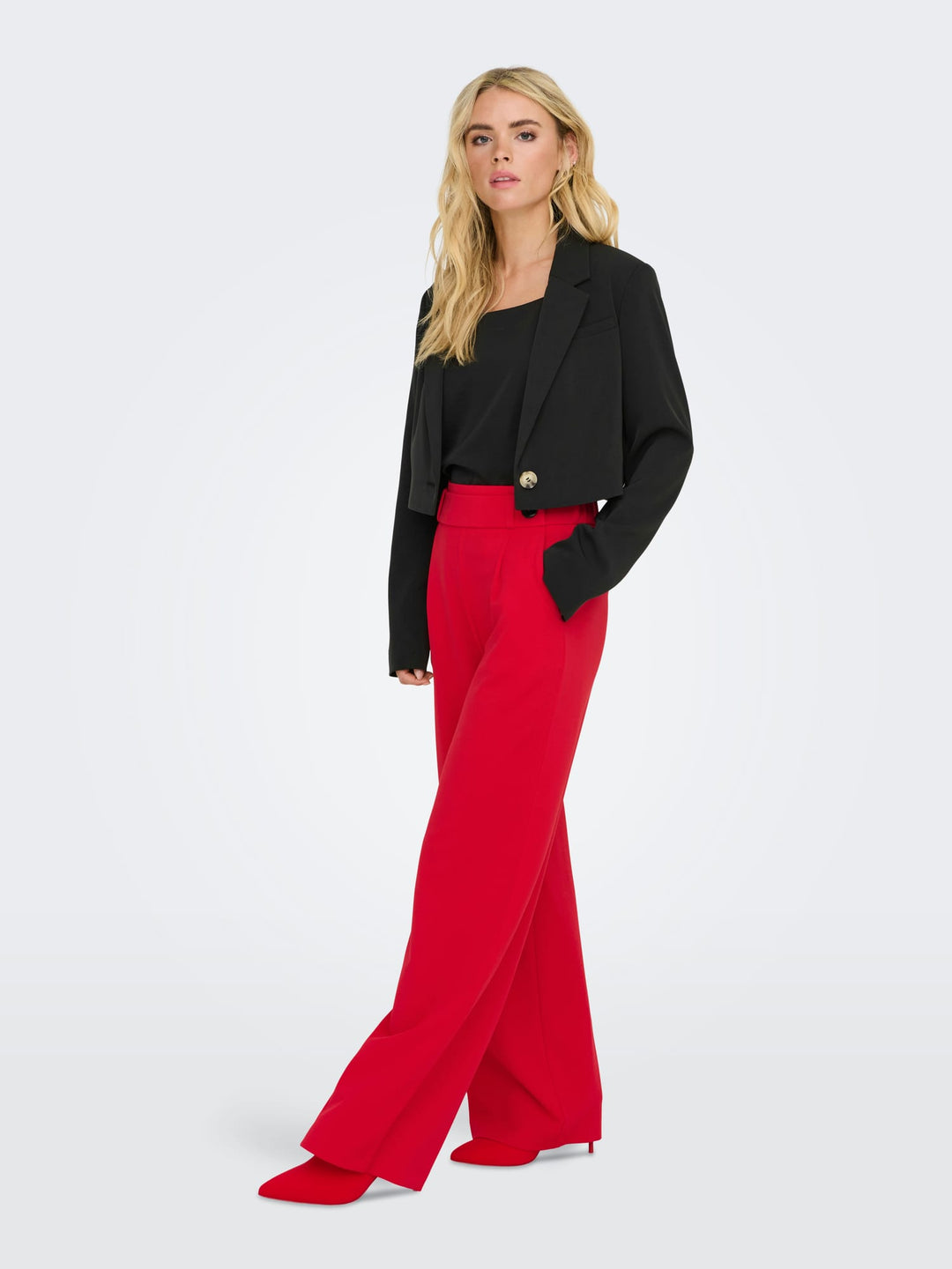 Jacqueline de Yong Geggo lange broek dames – rood - L32