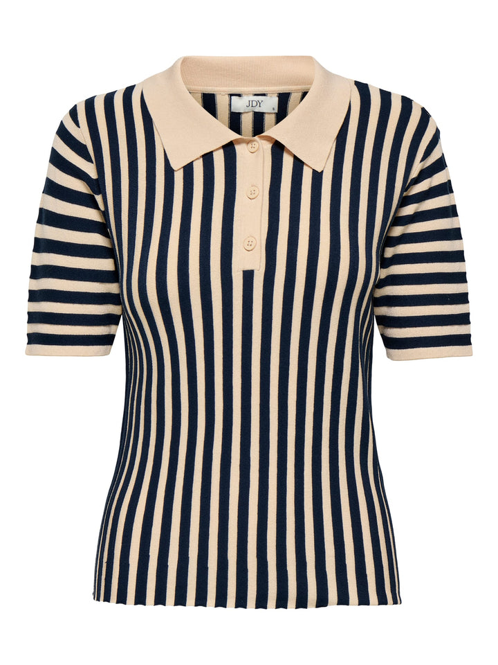 Jacqueline de Yong Nola polo k/m dames – blauw dessin