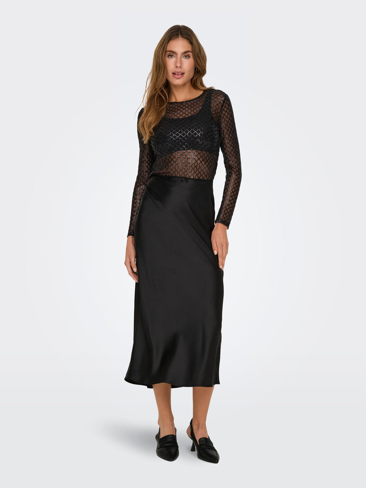 Jacqueline de Yong Hubby top zwart – dames