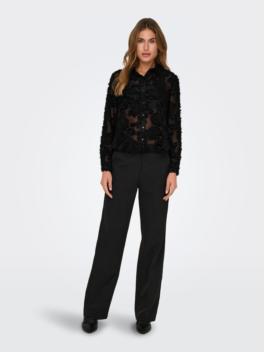 Jacqueline de Yong 15332572 Maia blouse l/m zwart