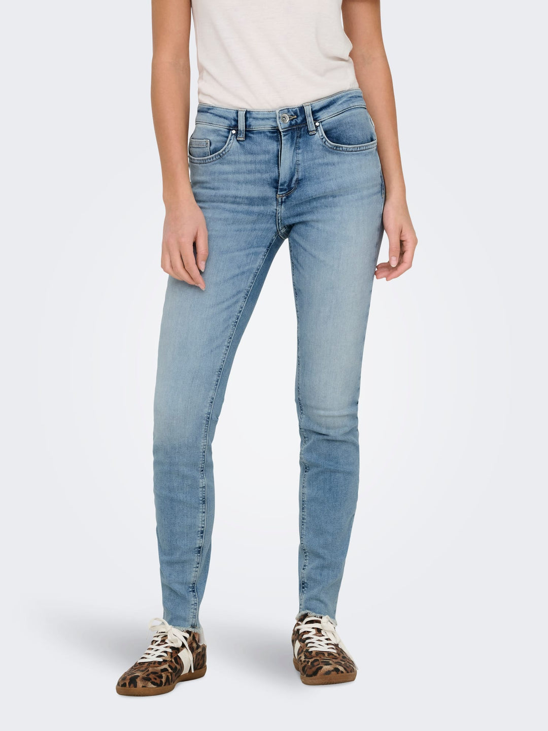 Only 15338296 blush skinny fit jeans – dames - Blue Denim - L32