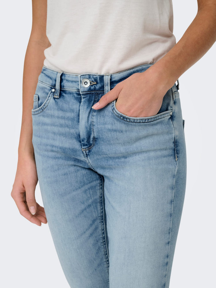 Only 15338296 blush skinny fit jeans – dames - Blue Denim - L32