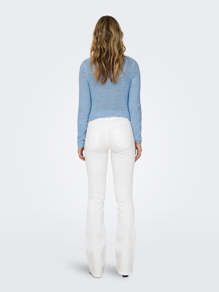 Only 15313015 Blush jeans bootcut flare fit wit – dames - L34