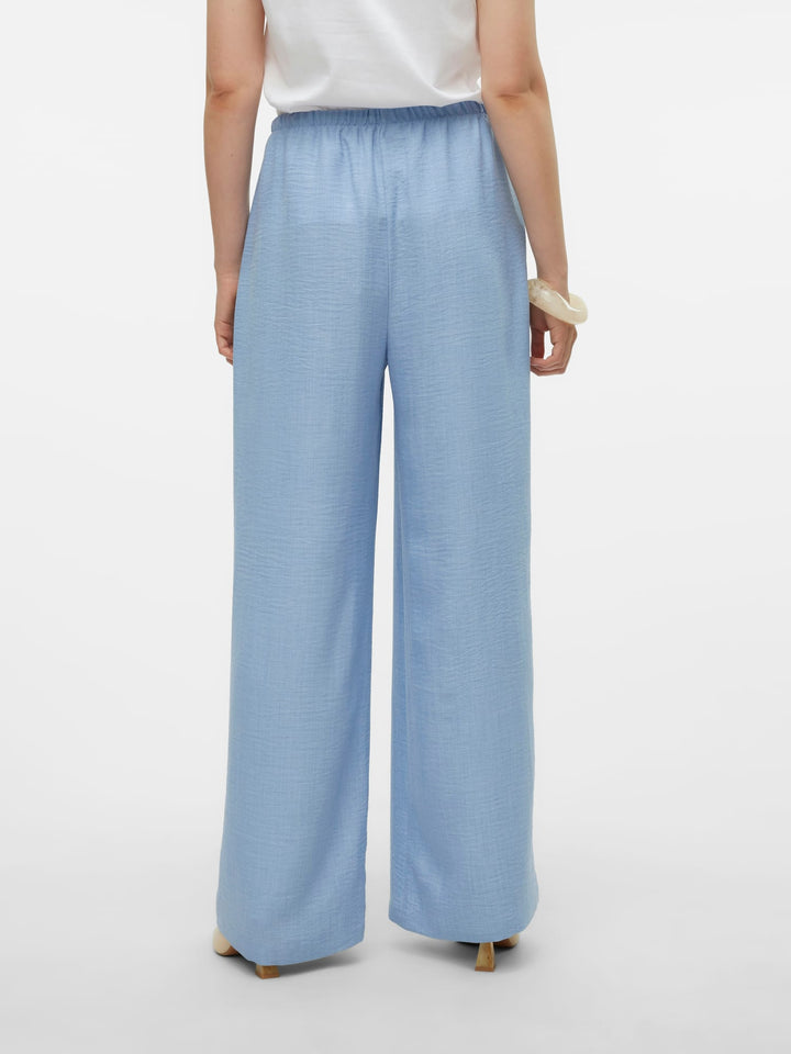 VERO MODA VMMELANEY HW LOOSE PANT lichtblauw – dames