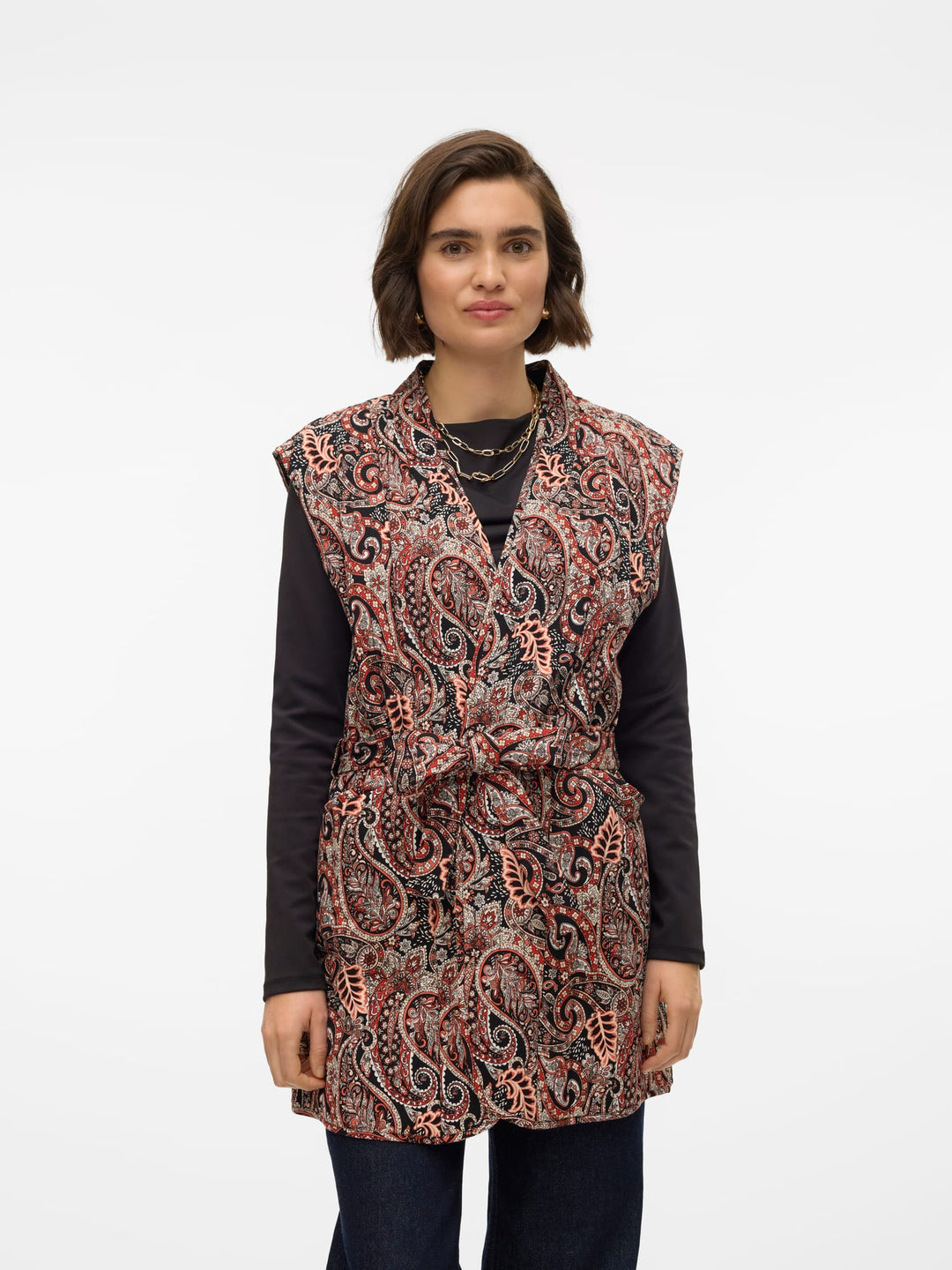 VERO MODA gewatteerd gilet dames brique – VMMABLE MAGDA