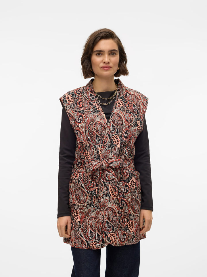 VERO MODA gewatteerd gilet dames brique – VMMABLE MAGDA