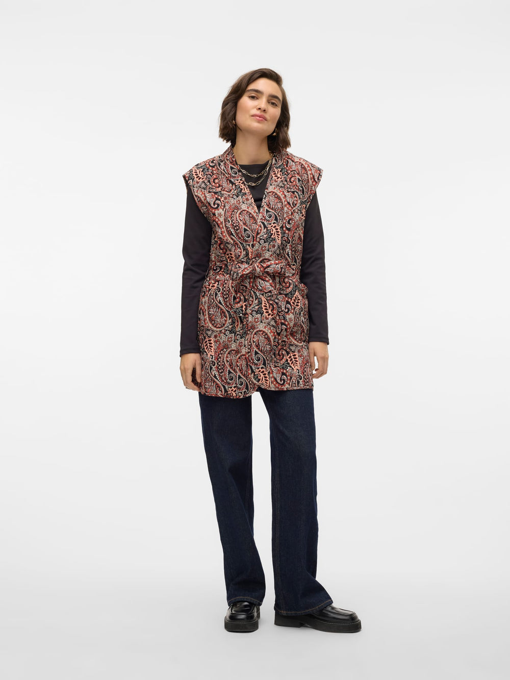 VERO MODA gewatteerd gilet dames brique – VMMABLE MAGDA