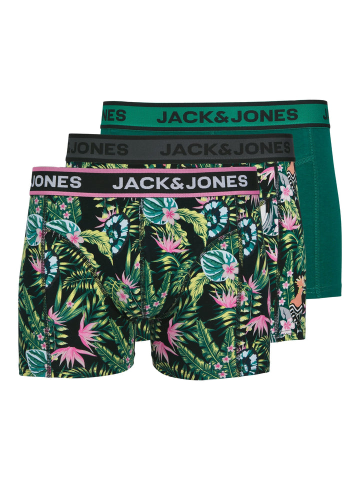 Jack & Jones JACDREW TRUNKS – boxershort heren groen dessin
