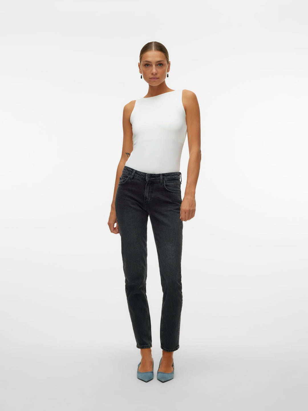 VERO MODA 10305800 Million singlet – dames - Off-white