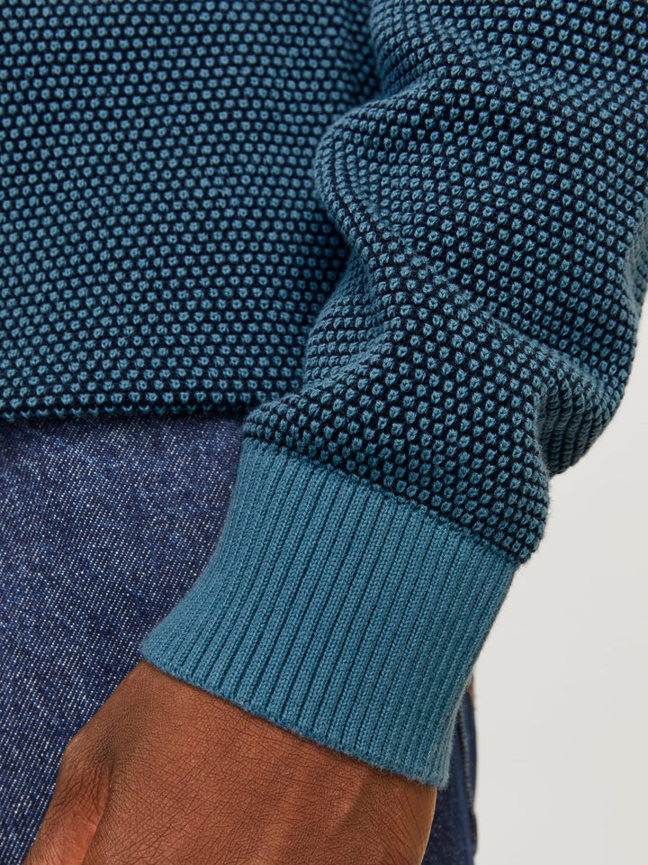 Jack & Jones JJEGLOBE KNIT CREW NECK – heren trui - Aqua