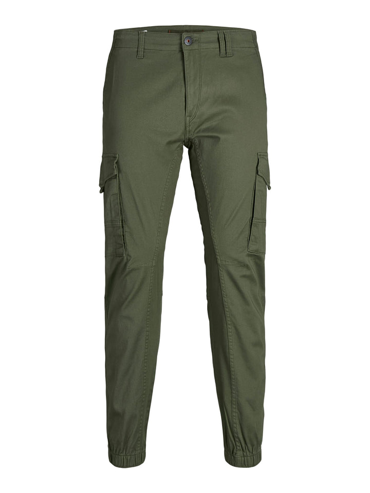 Jack & Jones Stpaul cargo broek army – heren - L32