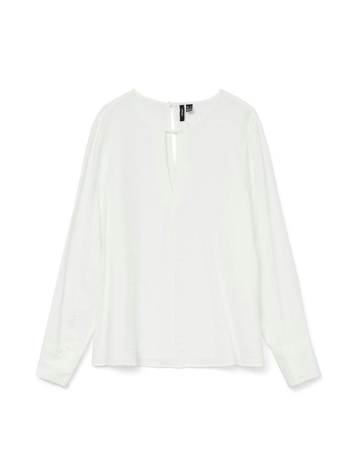 VERO MODA VMSONJA LS TOP WVN GA – dames blouse - Off-white