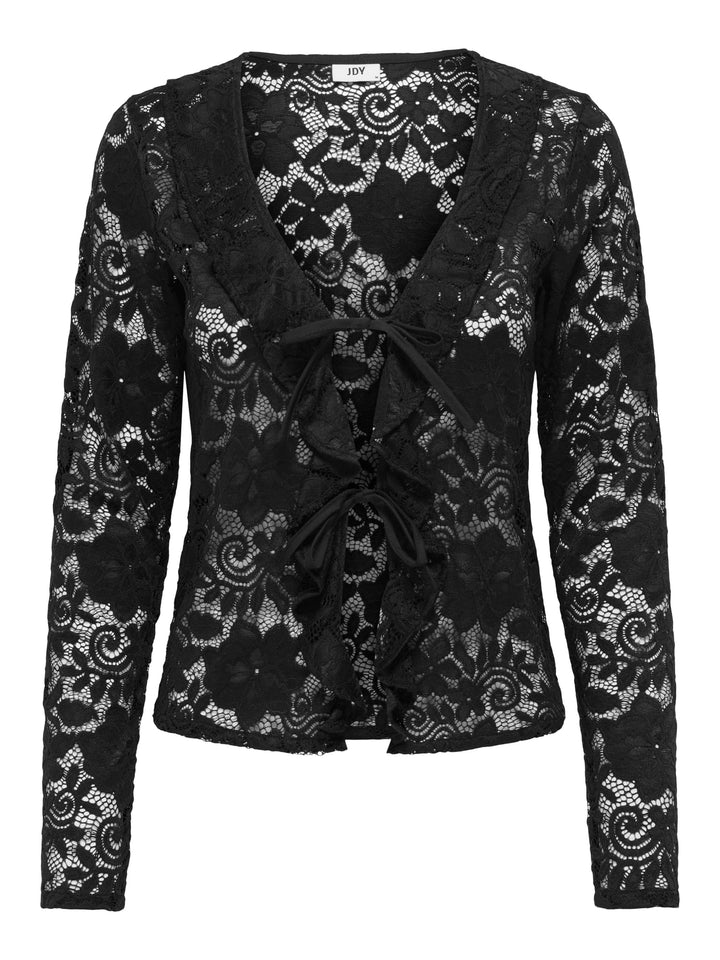 Jacqueline de Yong Noe vest gebreid zwart - dames