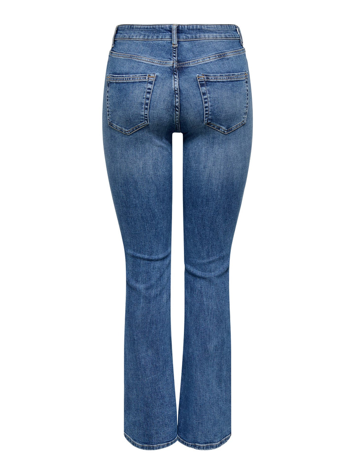 Only 15352391 Blush flared fit jeans – dames - Blue Denim - L30
