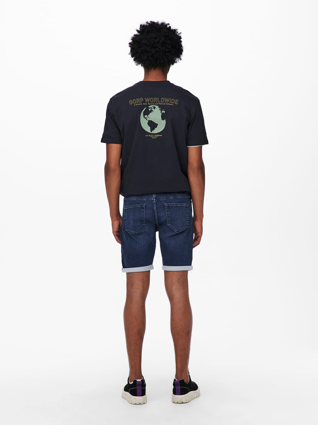 ONLY & SONS jogger shorts blauw denim – heren - Blue Denim