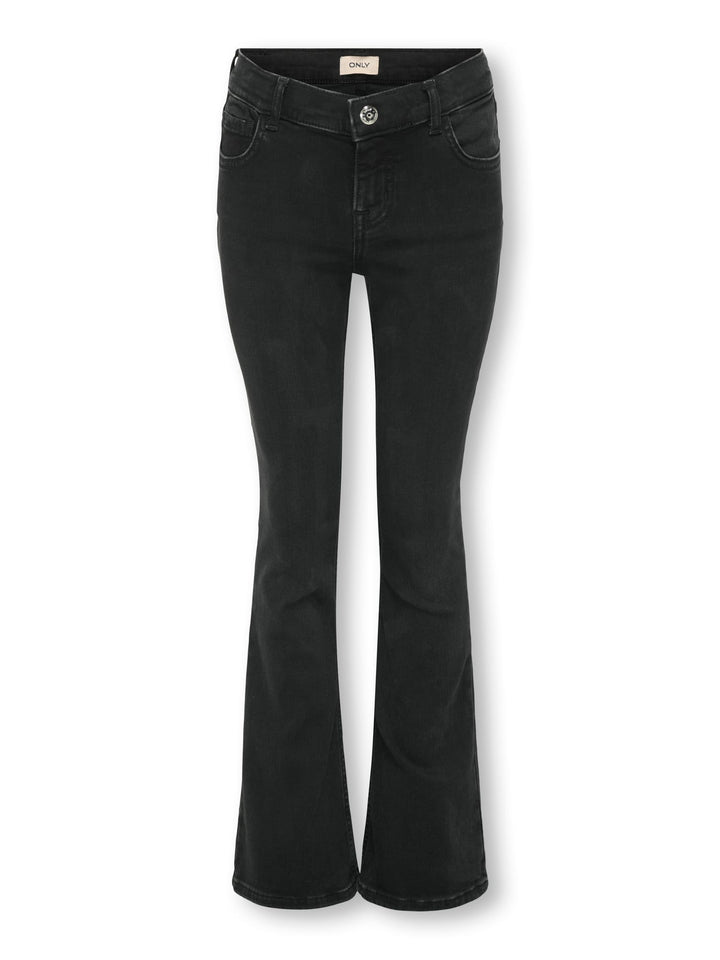 Kids Only 15353330 Blush jeans bootcut flare fit – meisjes - Black Denim